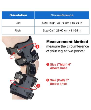 OA Unloader Knee Brace for Osteoarthritis & Arthritis Pain Relief | Cartilage Repair & Joint Support - Right Gray - Buy Online on GoSupps.com