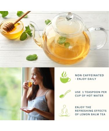 Organic Lemon Balm Tea 250g Loose Leaves Premium Herbal Tea Caffeine-Free Melissa Officinalis Tisane de M lisse | DRAGONFLY HERBS - Buy Online on GoSupps.com