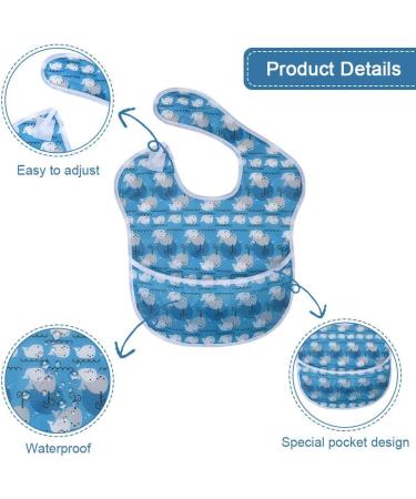 Vicloon Baby Bibs 4pcs - Waterproof Sleeveless Infant Bibs for Boys and Girls (6 Months-2 Years) - Unisex Feeding Bibs - Buy Online on GoSupps.com
