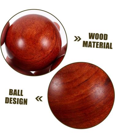 SOESFOUFU Wooden Hand Exercise Balls - 2pcs Muscle Stretch Fitness Balls (5x5cm) - Perfect for Home Workouts & Physical Therapy - Buy Online on GoSupps.com