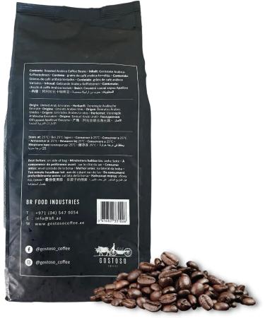 Gostoso Reserve Brazilian Coffee Beans Low Acid Single Origin Medium Roast Whole Bean 100% Arabica Coffee No Preservatives Chocolate Aroma - 1 KG - Buy Online on GoSupps.com