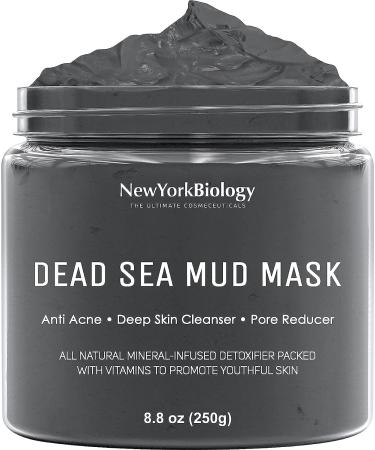 New York Biology Dead Sea Mud Mask with Lavender - Spa Quality Pore Reducer for Acne, Blackheads, Oily Skin - Natural Skincare - 8.8 Oz - Buy Online on GoSupps.com