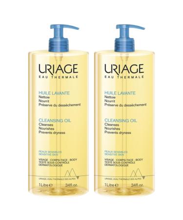 Cleansing Oil | Daily Hygiene Care | Cleans Nourishes & Protects | 100% Tolerance | High Hydration | Soap-Free Treatment | Tested under pediatric supervision | Set of 2x1L