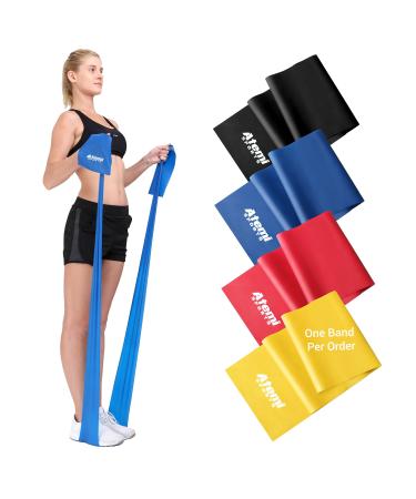 Exercise Bands for Physical Therapy (Sold Singly) | Resistance Band for Yoga | Long Resistance Bands for Working Out | Elastic Band for Exercise at Home | Yoga Stretching Band 7FT #3 Blue (11.1LB)