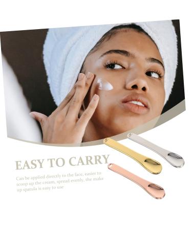 Anneome 3 Mini Makeup Spatula Cosmetic Spoons for Cream Application Applying Creams Masks Lotion Reusable Beauty Accessories - Buy Online on GoSupps.com
