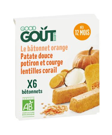 Good Go t Orange Stick Sweet Potato Red Lentil Pumpkin and Organic Squash 120g