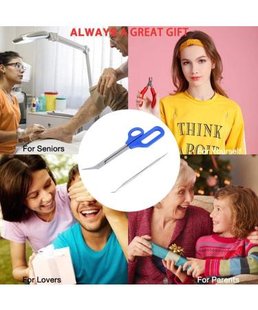 Long Handled Toenail Scissors Clippers Perfect for Thick Toe Nails Easy Reach Handle Unique Design Ergonomic Cuticle Scissor Ingrown Toenail File - Buy Online on GoSupps.com