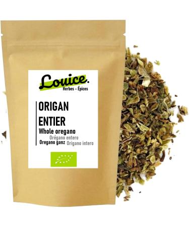Organic whole oregano 100 g - natural flavor to enhance your preparations - fresh bag - healthy filling with organic whole o