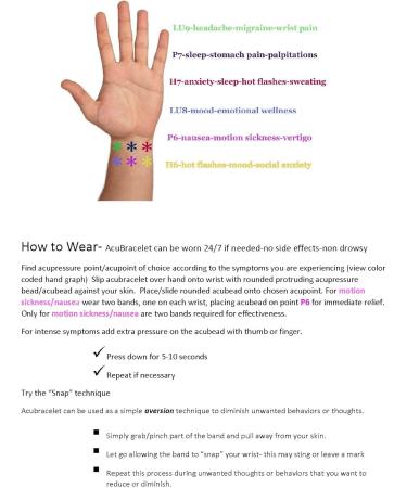 Acubalance Anti-Agest-Angst-Emband - Comfortable Slip Acupress Band for Natural Sleep Aid & Stress Relief (Small 15.2 cm Purple) - Shop Internationally  - Buy Online on GoSupps.com