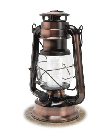Northpoint 190462 12 LED Vintage Style Outdoor Lighting Lantern for Multi Purpose Use, 150 Lumens, Copper