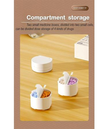 Buy Multifunctional Pill Crushers & Splitters - Portable Pill Cutter Grinder with Timer & Organizer | White - Buy Online on GoSupps.com