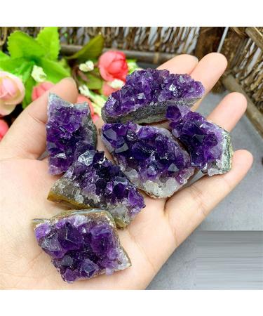 Natural Crystal Rough Natural Stone Natural Raw Amethyst Cluster Quartz Purple Crystal Cluster Stone Home Decoration Crafts Decoration Ornament (Color : Amethyst Cluster Size : 95 120g) 95 120g Amethyst Cluster - Buy Online on GoSupps.com