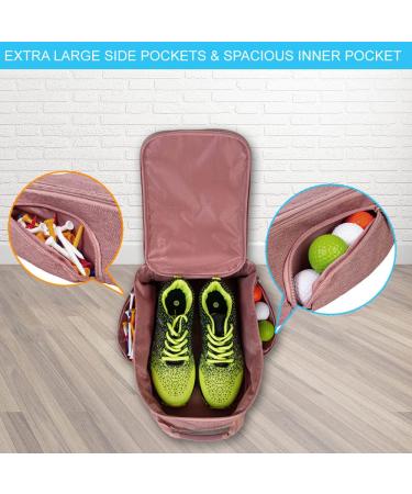 Women's Pink Golf Shoe Bag | Portable Lightweight Travel Sports Shoes Organizer - Buy Online on GoSupps.com