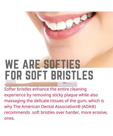 GoWoo Bamboo Toothbrush Pack - 100% Natural, Eco-Friendly, Soft Bristles, Biodegradable, Rainbow Set of 8 - Buy Online on GoSupps.com