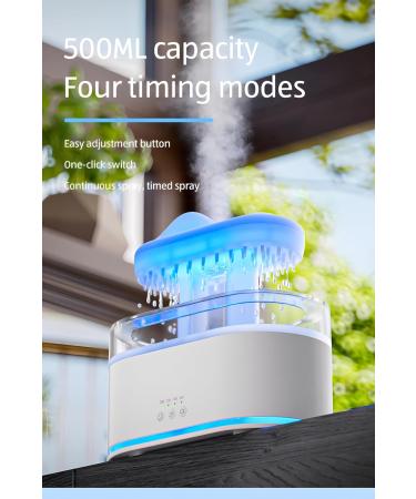 Buy Top Spray 500ml Raindrop Diffusers - Aromatherapy Essential Oil Diffuser & Micro Humidifier with 7 Colors Night Light for Relaxing Mood | ZenDrops - Buy Online on GoSupps.com