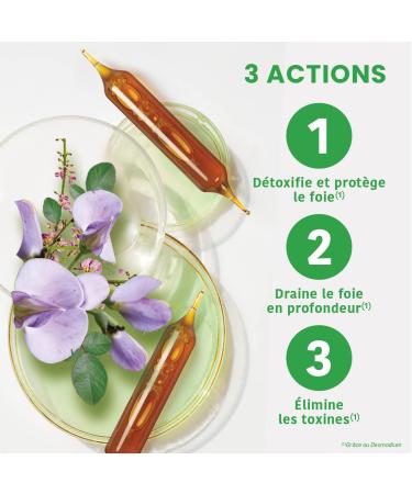 Organic Santarome - Desmodium 2500 | Liver Detoxifying Food Supplement | Liver Function Protection & Detoxification - Herbal | 20 bulbs | Made In France | Vegan - Buy Online on GoSupps.com