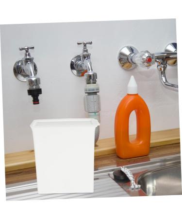 STOBAZA Organization Bucket Box Sheet Laundry Storage Box Plastic Drawers Plastic Storage Bucket Drum With Cover 14.6X14X8CM White - Buy Online on GoSupps.com