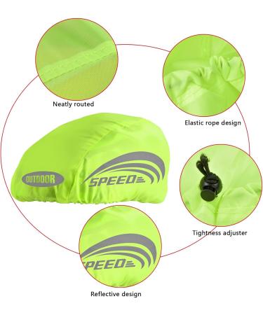Pinsheng Waterproof Bike Helmet Rain Cover - Reflective & Durable Protection for Men Women & Children (2 Pack) - Buy Online on GoSupps.com