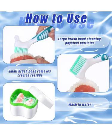 Buy 2 Dental Prosthesis Cases with Cleaners & Holders - International Shipping Available - Buy Online on GoSupps.com