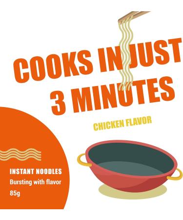 Club Supreme Ramen Instant Noodle - Chicken Noodles 85G (Pack of 12) 1.02 Kg - Cooks In 3 Minutes White - Buy Online on GoSupps.com