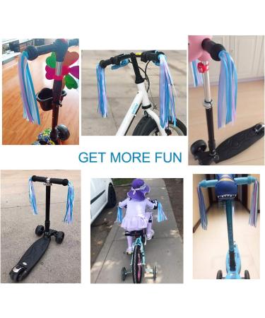 PLATT Blue Handlebar Fringe Streamer Ribbons for Children's Bicycles & Scooters - 1 Pair - Buy Online on GoSupps.com