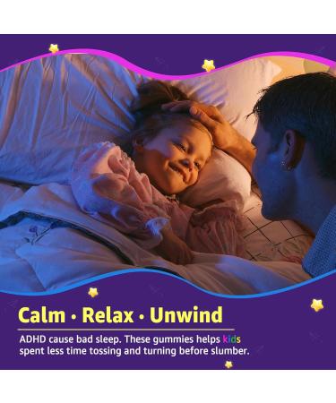 Kids Sleep Gummies - Magnesium Glycinate Gummies Melatonin Free Sleep Aid | Magnesium Calcium D3 B6 L Theanine | Kid Melatonin Alternative for Restful Sleep (Pack of 1) - Buy Online on GoSupps.com