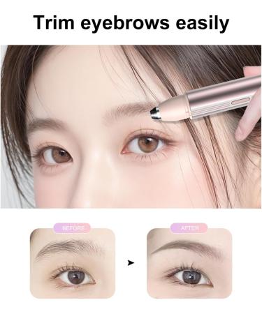 ZJchao Electric Eyebrow for Women LED Light Removable Quick Shaping Long Lasting Cleanliness Quick Cleaning with Running Water PINK Pink - Buy Online on GoSupps.com