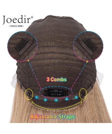 JOEDIR 30.5 cm Bob Wig for Black Women - Kinky Straight T-Part HD Transparent Pre-Plucked with Baby Hair (RT6/23C) - Buy Online on GoSupps.com