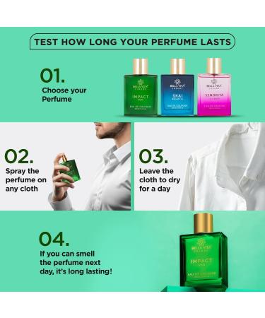 Impact Man Eau De Cologne Perfume with Mandarin Orange Patchouli Cedar | Woody Citrusy Long Lasting EDC Fragrance Scent Spray for Men 100 ML 3.38 Floz. - Buy Online on GoSupps.com