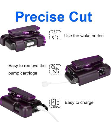 APDTEK Tandem Tslim X2 Pump Case & Accessories for t Slim G4 - Purple | Insulin Pump Holder with 360 Rotating Holster & Sturdy Belt Clip - Buy Online on GoSupps.com