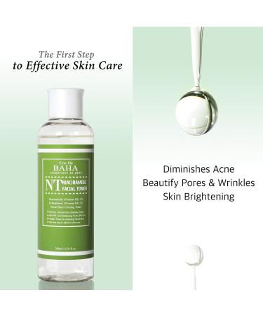 Cos De BAHA Niacinamide 5% Toner 200ml w Panthenol 1% - Korean Skin Care for Pore Minimizer 200ml - Buy Online on GoSupps.com