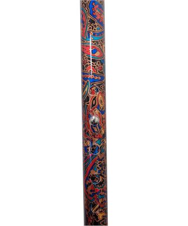 PCP Mobility & Homecare Adjustable Cane Aluminum Offset Handle with Wirst Strap Paisley Pattern - Buy Online on GoSupps.com