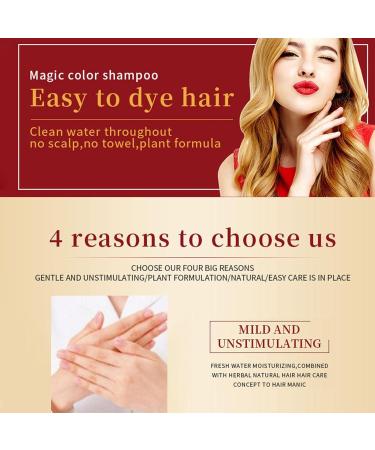 Povanjer Black hair color shampoo 500 ml plantbased black hair color shampoo for men and women fastacting hair color in minutes longlasting nonfading dark brown color - Buy Online on GoSupps.com