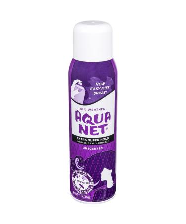 Aqua Net All Weather Professional Hairspray Extra Super Hold Unscented 11 Oz