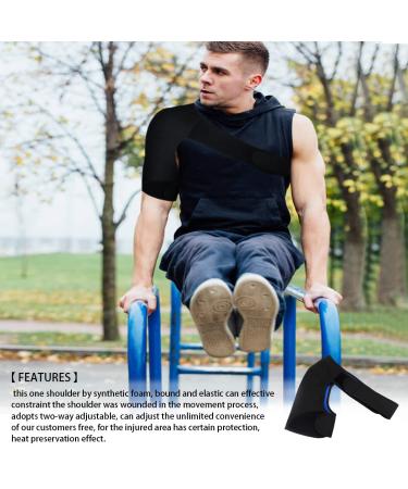 FERCAISH Adjustable Shoulder Brace | Sports Protection & Pain Relief | Comfortable & Breathable Gear for Lifting & Sleeping - Buy Online on GoSupps.com