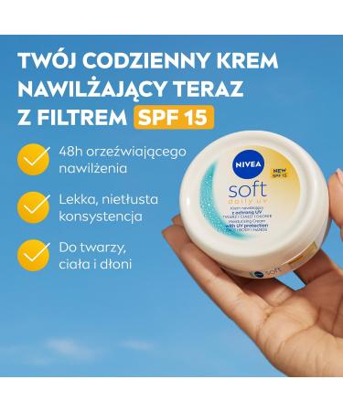 Beiersdorf AG NIVEA Soft SPF 15 Cream Intensive moisturizing 100ml - Buy Online on GoSupps.com