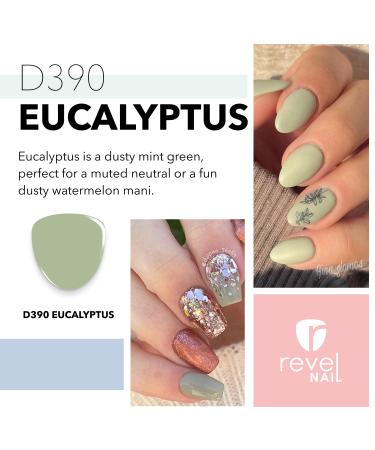 Revel Nail Dip Powder - Long-Lasting Green Dipping Powder for DIY Manicure Chip & Crack Resistant No UV Lamp Needed Eucalyptus Scented - Buy Online on GoSupps.com
