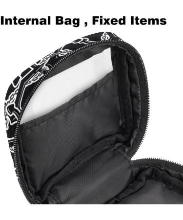 MUOOUM Blue Women's Flags Storage Bag with Mussel Pattern | Portable Menstrual Cup & Zipper Pocket for Teens & Women | Color 6 4.7x6.6x6.6 - Buy Online on GoSupps.com