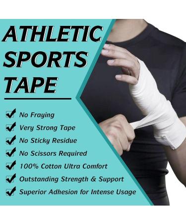 Elastic Sports Tape - Kinesiology Tape for Sports Athletes 1.5inchx45ft Cotton Elastic Athletic Tape Latex Water Resistant Blister Prevention Tape Nicything - Buy Online on GoSupps.com