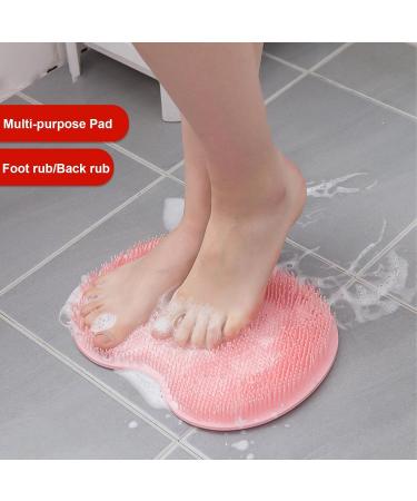 Shower Foot Scrubber Mat | Large Size Mat with Non-Slip Suction Cups - Cleans Massages Your Feet Without Bending Foot Circulation Relieve Tired - Buy Online on GoSupps.com