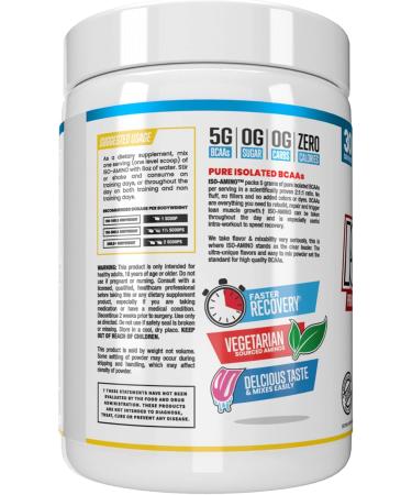 Buy Man Sports ISO-Amino BCAA Powder - Blue Bomb-Sicle Flavor 30 Servings (210g) - International Shipping Available - Buy Online on GoSupps.com