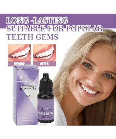 Professional Glue for Tooth Gems - 2pcs 7ML DIY Teeth Decoration & Rhinestone Bonding Resin - Buy Online on GoSupps.com