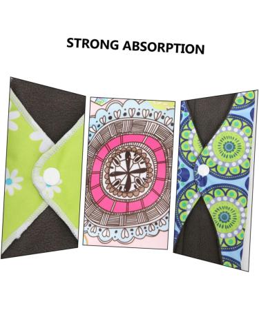 Heallily 9-Piece Organic Cotton Washable Menstrual Pads - Breathable Women's Towel | Eco-Friendly Comfortable & Random Styles - Buy Online on GoSupps.com