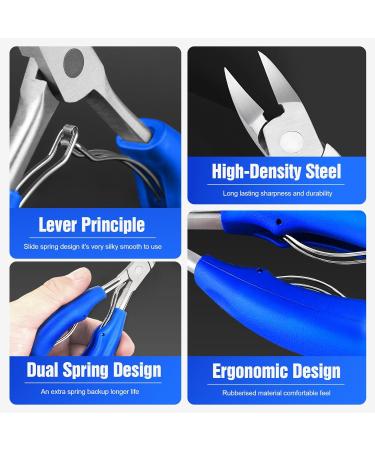 Nail Clippers for Strong Toenails Professional Nail Clippers Toenail Scissors Thick Nails Toenail Scissors Head Cutter for Toenails (Blue Manicure Clippers) - Buy Online on GoSupps.com
