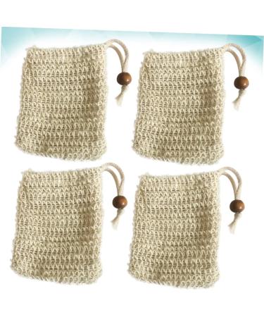 HAPINARY 4pcs Soap Storage Bag Bubble Maker Bag Foaming Net Facial Net Face Washing Bag Soap Holder - Buy Online on GoSupps.com