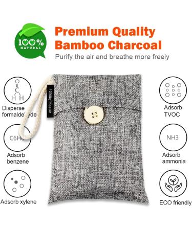 10 Packs Fonday Bamboo Charcoal Deodorizer Bags (100g) + 4 Packs Fridge Deodorizer - Odor Eliminator & Air Purifier for Gym Shoes Car Pets & Closets - 14 Pack Bundle - Buy Online on GoSupps.com