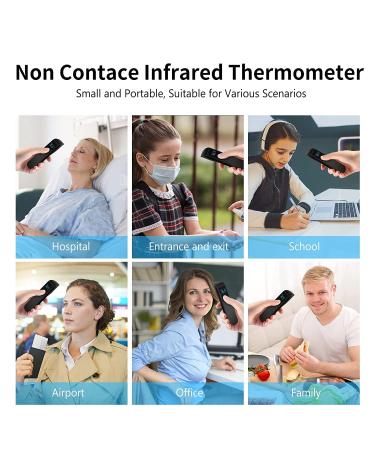 EzMedrx 2Pack Forehead Thermometer - Digital LCD Display, Non-Contact, Fever Alarm, Fast & Accurate Reading - Buy Online on GoSupps.com