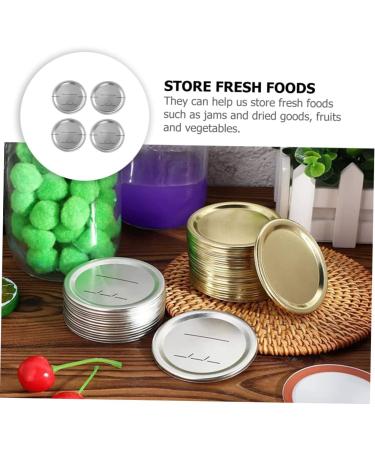 Yardwe 120 Pcs Mason Jar Lids Mason Canning Lids Things Canning Lids Wide Mouth Ball Jars Metal Lid Caps Mason Jars Disc Jar Lid Covers Mason Jar Sealing Lid Tinplate Split Sealing Cap - Buy Online on GoSupps.com