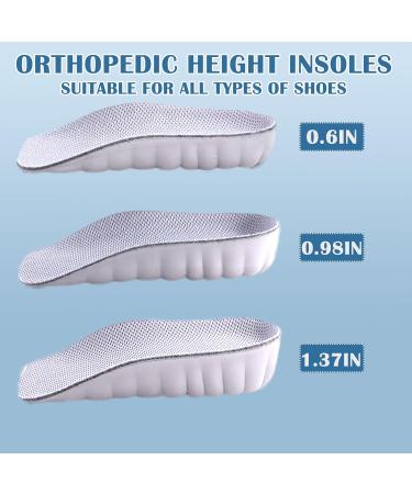Buy Orthopedic High Pads 2.0 for Men | Comfortable Height Insoles | Gray 0.98 in - Enhance Your Height & Support - Buy Online on GoSupps.com