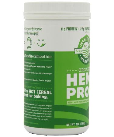 Manitoba Harvest Hemp Pro Fiber - 16 oz Tubs (Pack of 2) | High-Quality Plant Fiber - Buy Online on GoSupps.com